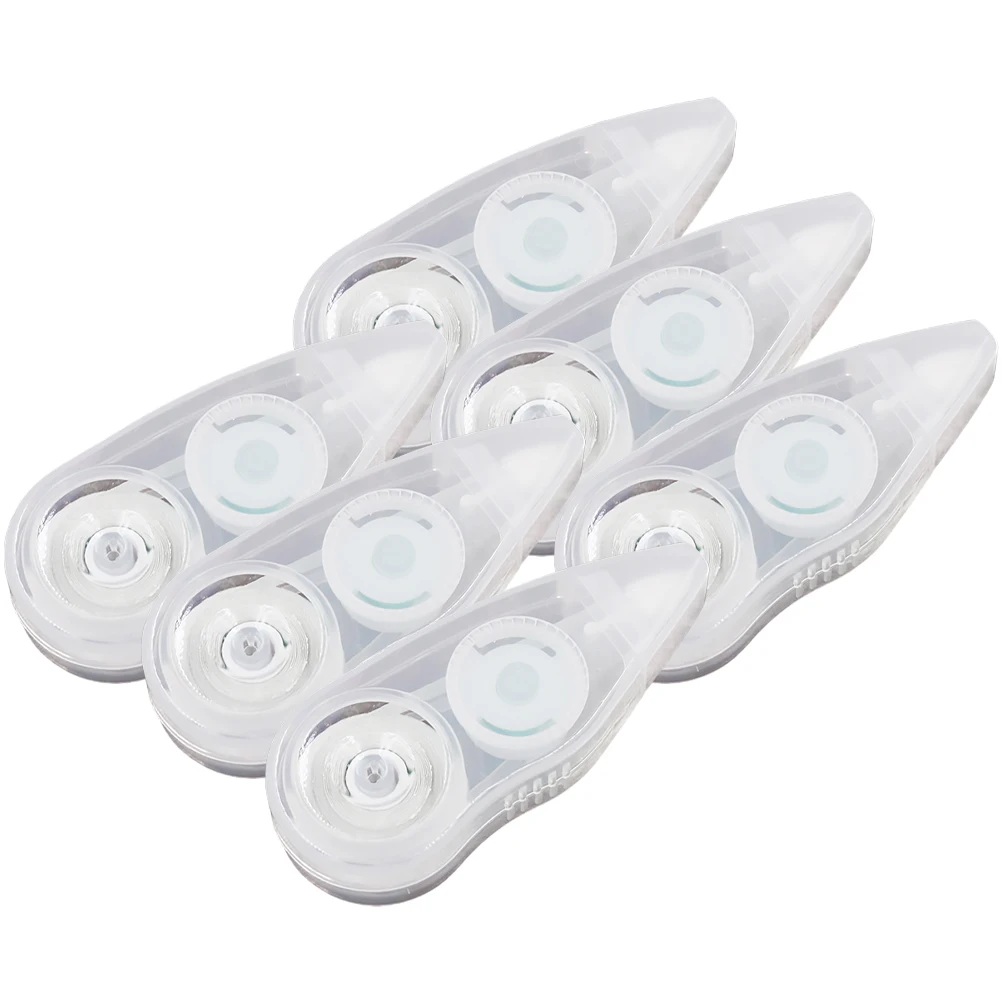

6pcs Correction Tape Tape Set Students Study Tools Kids Accessory Portable Compact Size Safe Use Paper Photos Books