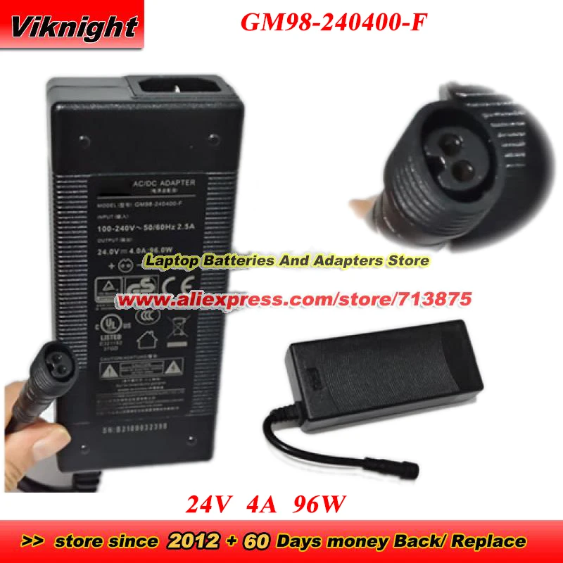 24V 4A 96W For GVE AC Adapter GM95-240400-F GM95-240400-D GM98-240400-F Power Adapter Charger
