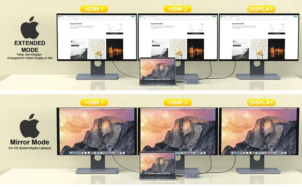 2025 Rocketek For Mac USB C adapter type c to 4k 60HZ HDTV PD charging usb hub