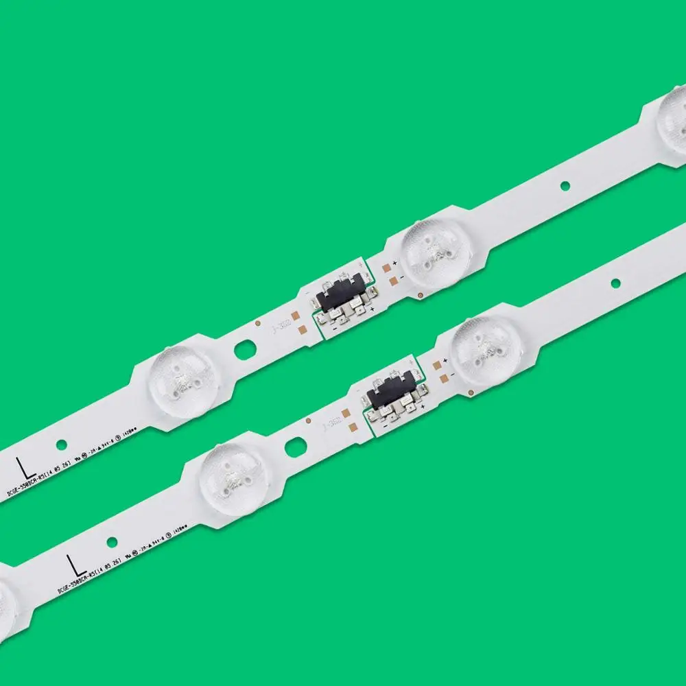 Strip Lampu Latar LED (16) UN55HU7200G untuk 2014SVS55 Melengkung 3228_R07 LM41-00106K LM41-00106J CY-VH055FGLV1H UA55HU7200F UA55HU7200