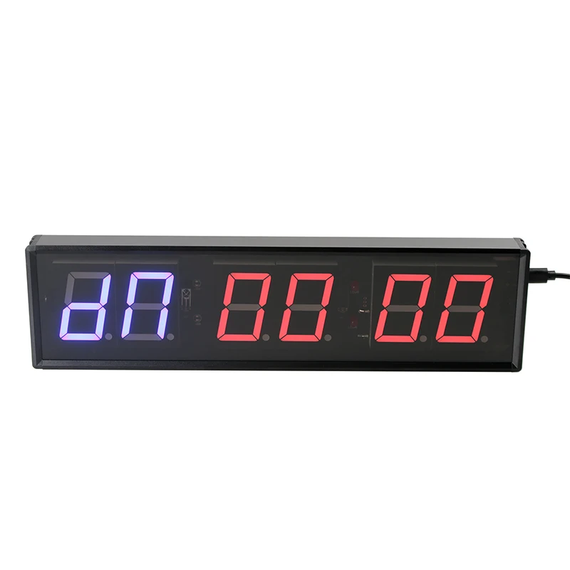 1.8 Inch Aluminum Alloy Timing Clock Fitness Boxing Gym Competition Training Timing Group Countdown Exercise Interval Timer