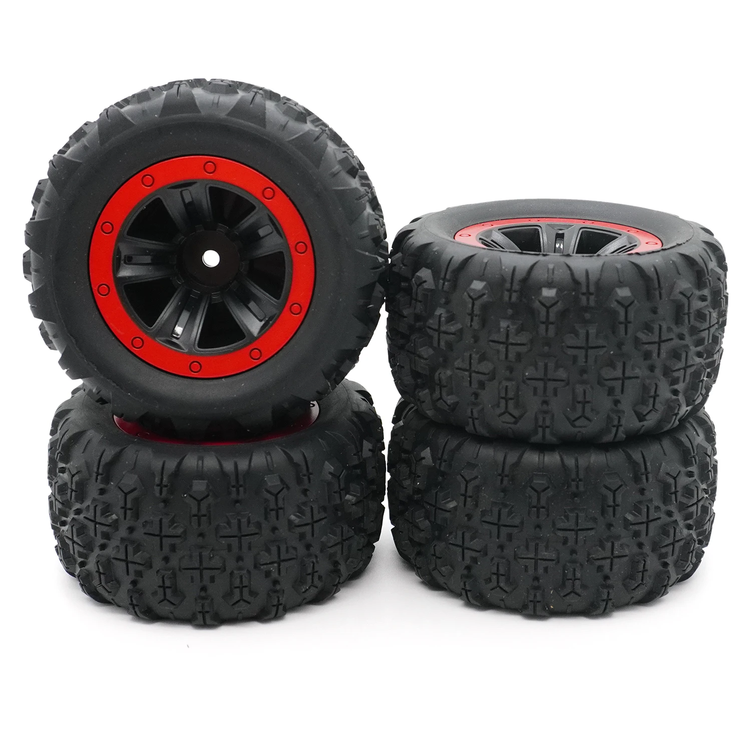 4 STUKS 85mm Skidproof Rubber Banden Wielen voor SCY 16101 16102 16103 Pro MJX Hyper Go 14210 16210 1/14 1/16 RC Monster Truck Banden