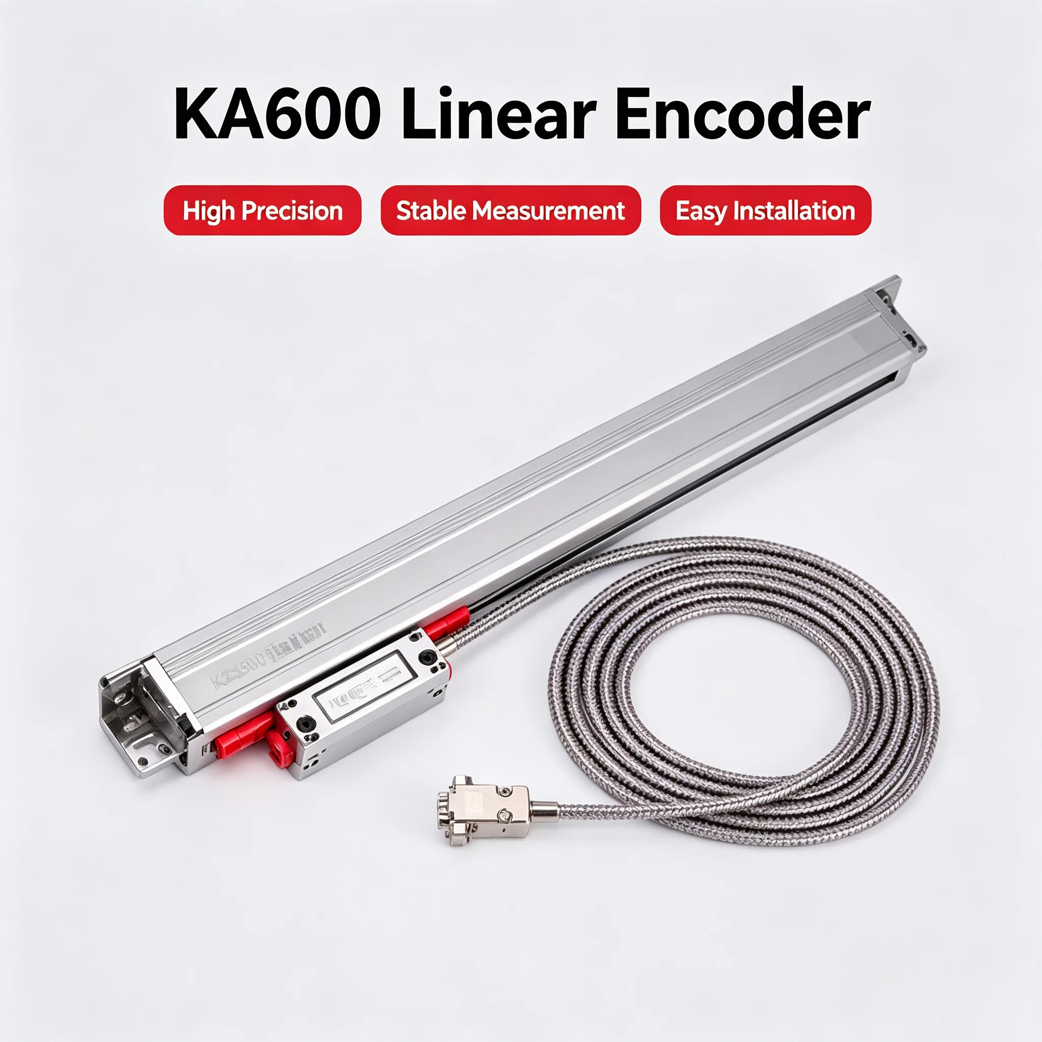 SINO KA600 Optical Linear Grating Scale Displacement High Accuracy Strong Stability Easy Setup Broad Compatibility DRO