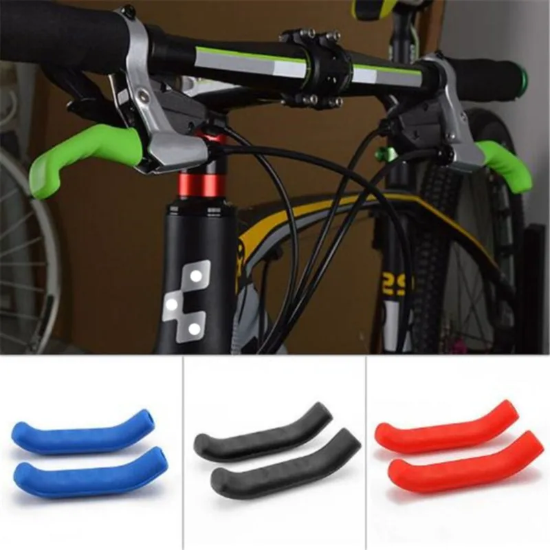 1 Pair Silicone Bicycle Lever Grips Protectors Anti-Skid Bike Brake Lever Handle Sleeve MTB Bike Cycling Silicone Brake Cover