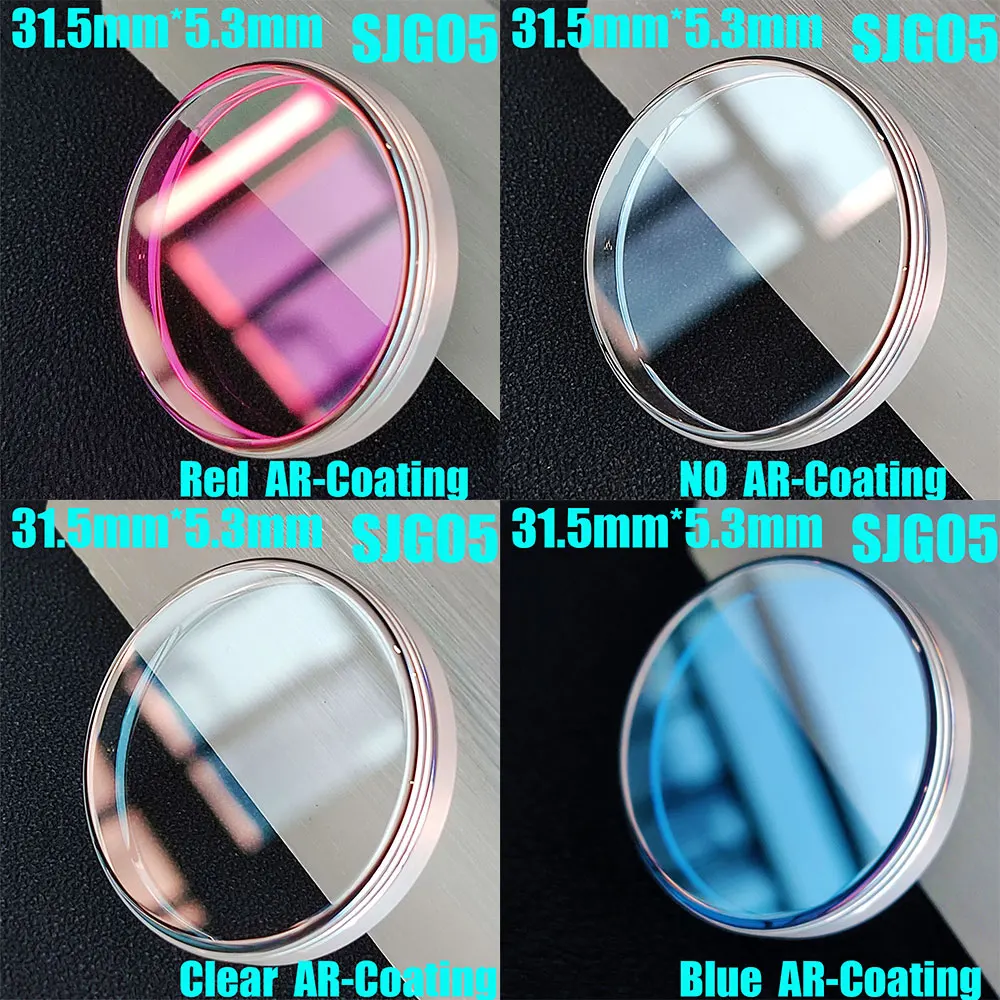 high-quality Flat Vintage Top Hat Sapphire Crystal For SRPD51K1 SRPD53K1 SRPD63K1 SKX007/009 Watch Glass Replacement Mod Parts