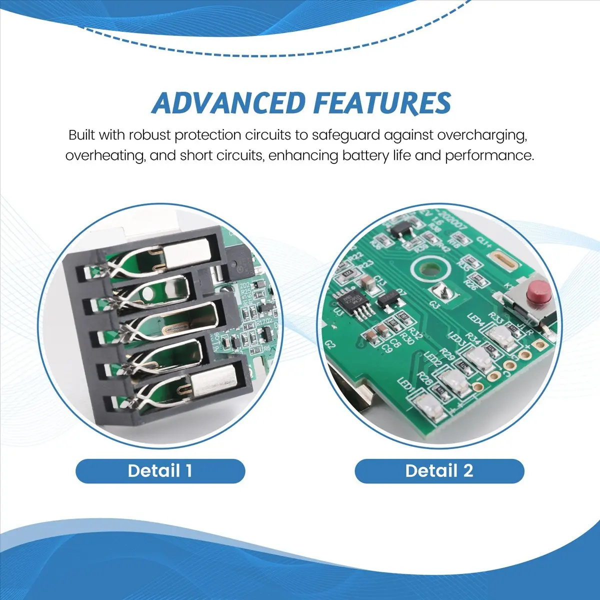 M18 Battery PCB Board for Milwaukee - High Quality Charging Protection Circuit Board, Durable & Efficient A