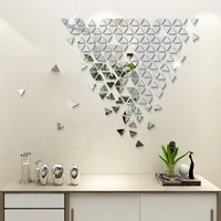 50pcs Mini Square 5cm/4cm Acrylic Mirror Tiles Stickers Mall Adhesive Mosaic for DIY Crafts Art Supplies Home Wall Door Decor 6