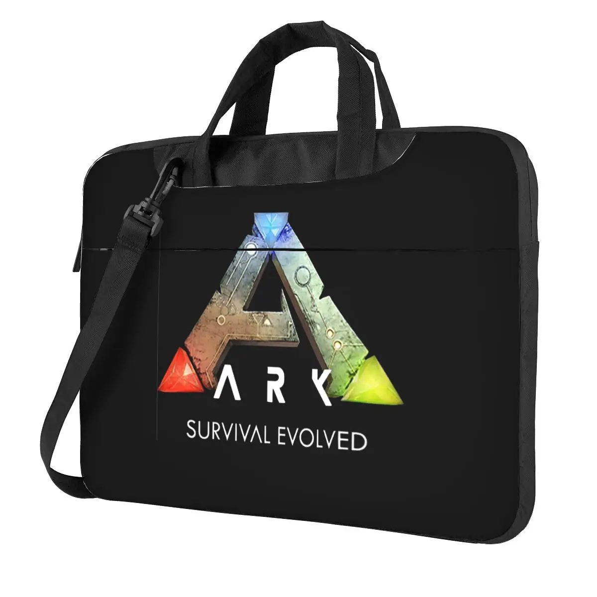 Ark Survival Evolved ( Black ) Crossbody Laptop Bag Case Computer Bag 13 14 15.6 Inch Notebook Pouch for Macbook Pro Lenovo