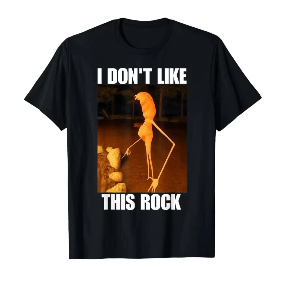

New Arrival Marcus The Worm I Don't Like This Rock T-shirt For Men Women Cotton T Shirts Short Sleeve Tops Oversized Tees Tops