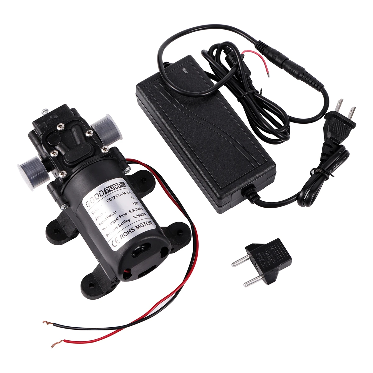 

DC12V-6A72W Micro Electric Reflux Water Pump Kit Car Washing Reflow Type Pump Garden Lawn Irrigation Self Priming Diaphragm Pump