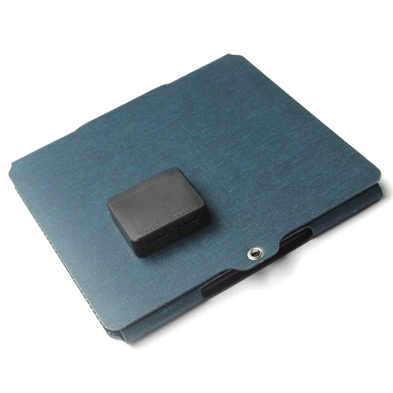 5 فولت 15 واط المحمولة لوحة طاقة شمسية شاحن أحادية ETFE شاحن الهاتف الشمسي مع المزدوج USB حجم السفر شاحن بالطاقة الشمسية للمشي لمسافات طويلة التخييم