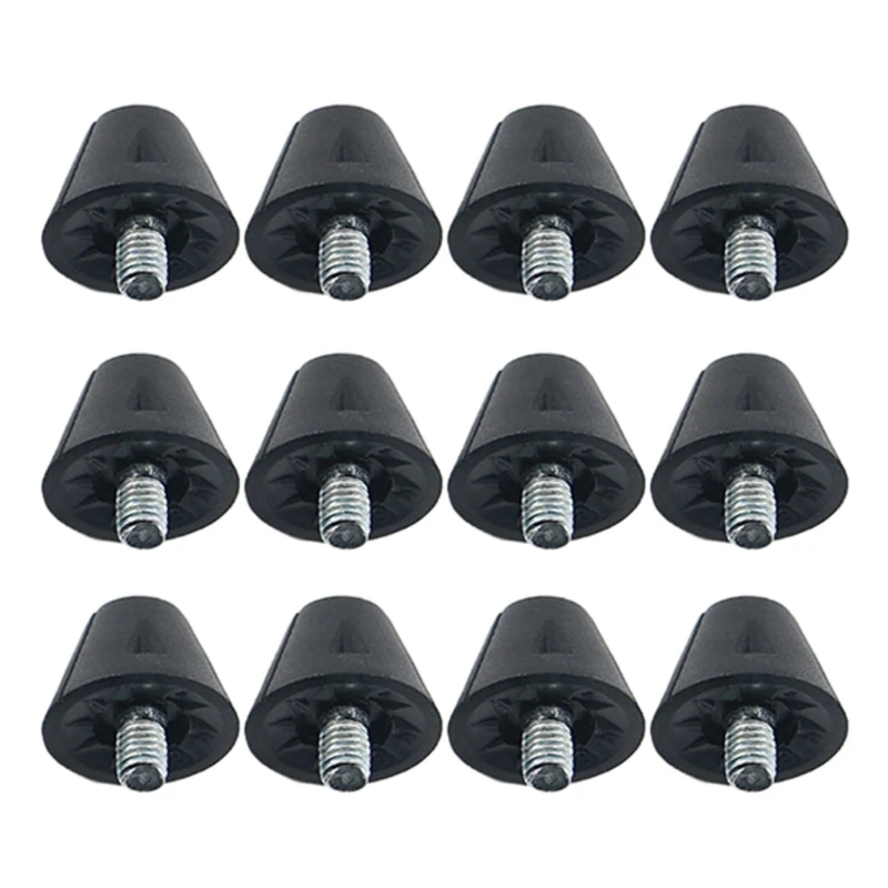 2024 New 12Pcs Nylon Football Boot Soccer Studs Replacement Football Cleats Studs Soccer Boot Cleats Track Shoes Accessory