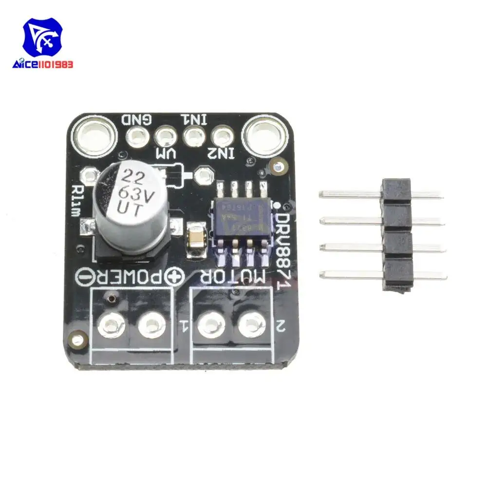 diymore DRV8871 H-Bridge Brushed DC Motor Driver Breakout Board for Arduino