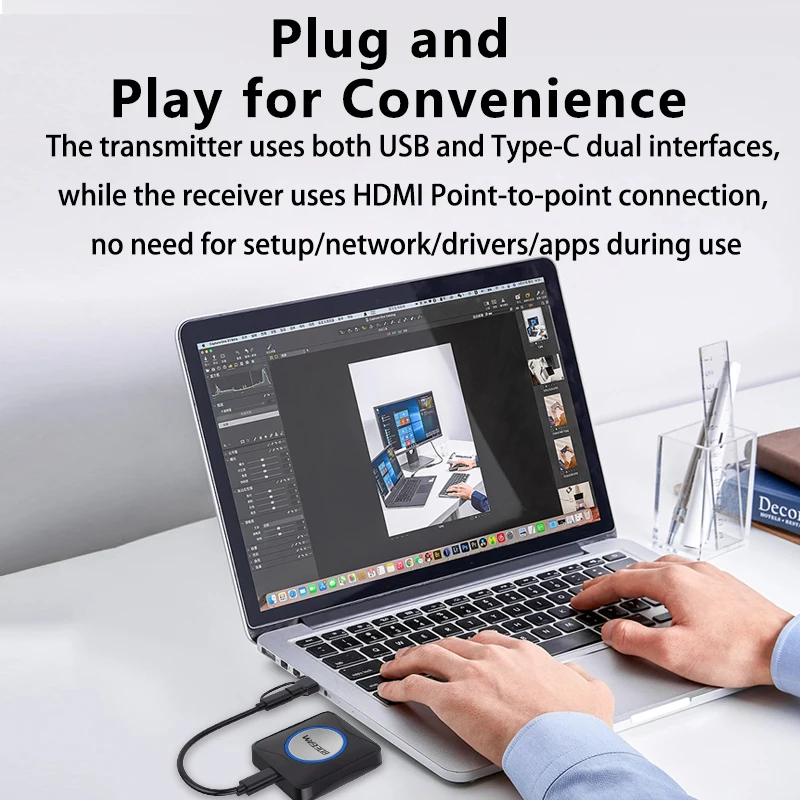 4K Wireless Presentation System 1-to-3 Display BYOD & Multi-Receiver Solution