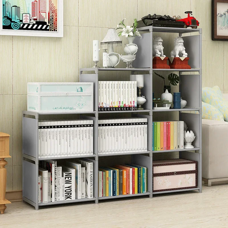 

Double Row Book Rack Storage Shelf Arrangement Kids Bookshelf Modern Simple Bookcase Landing Combination Book Shelf Furniture