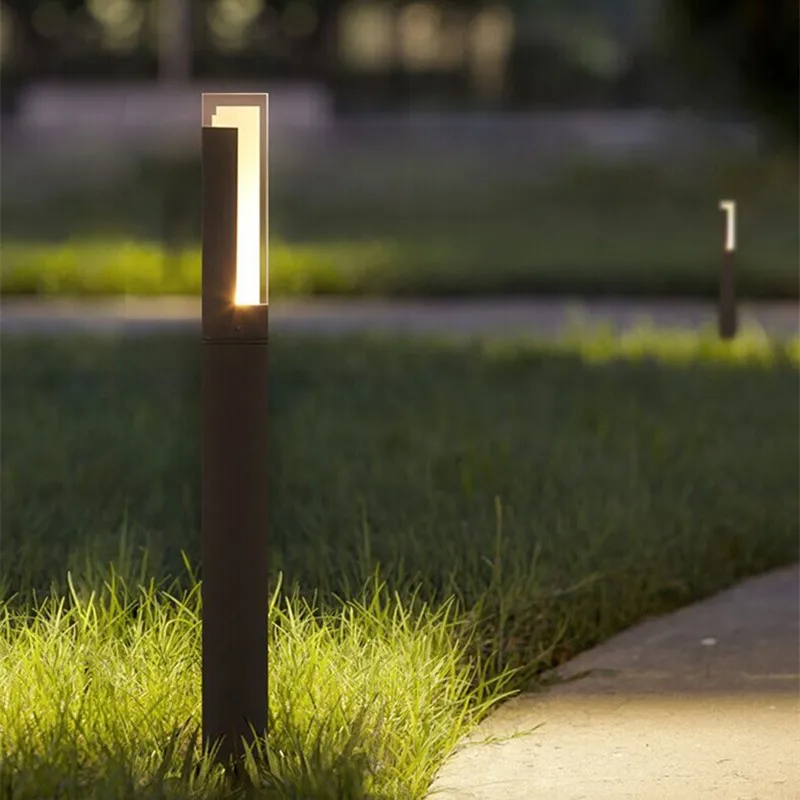 Waterproof LED Garden Lawn Lamp Simple Modern Outdoor Aisle Courtyard Villa Landscape Lamppost LED Garden Light