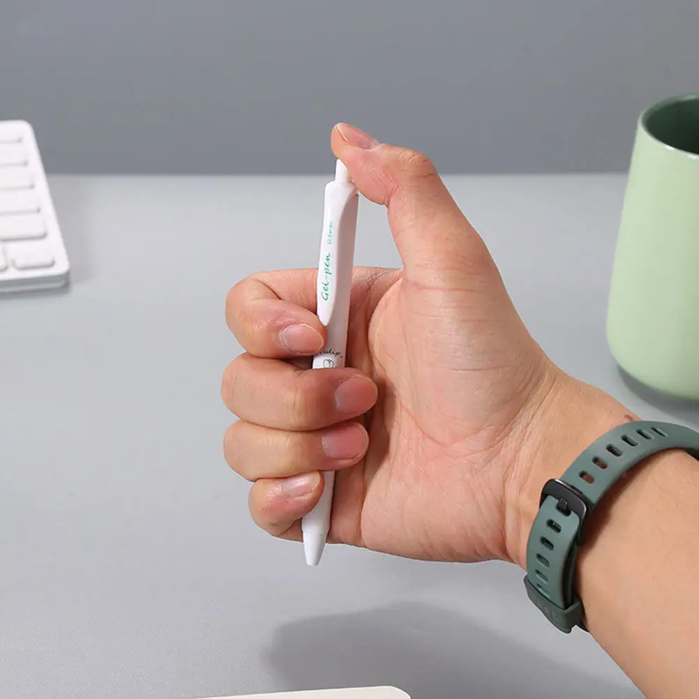 

6Pcs Gel Ink Pens Comfortable Ergonomic Design Smooth Writing Portable Decorative Sign Pens for School Students Kids Writing