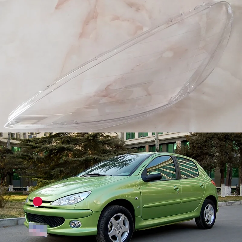 

Автомобильные аксессуары для Peugeot 206, 2004, 05, 06, 07, 2008, крышка передней фары, прозрачный абажур, линза, корпус передней фары из оргстекла