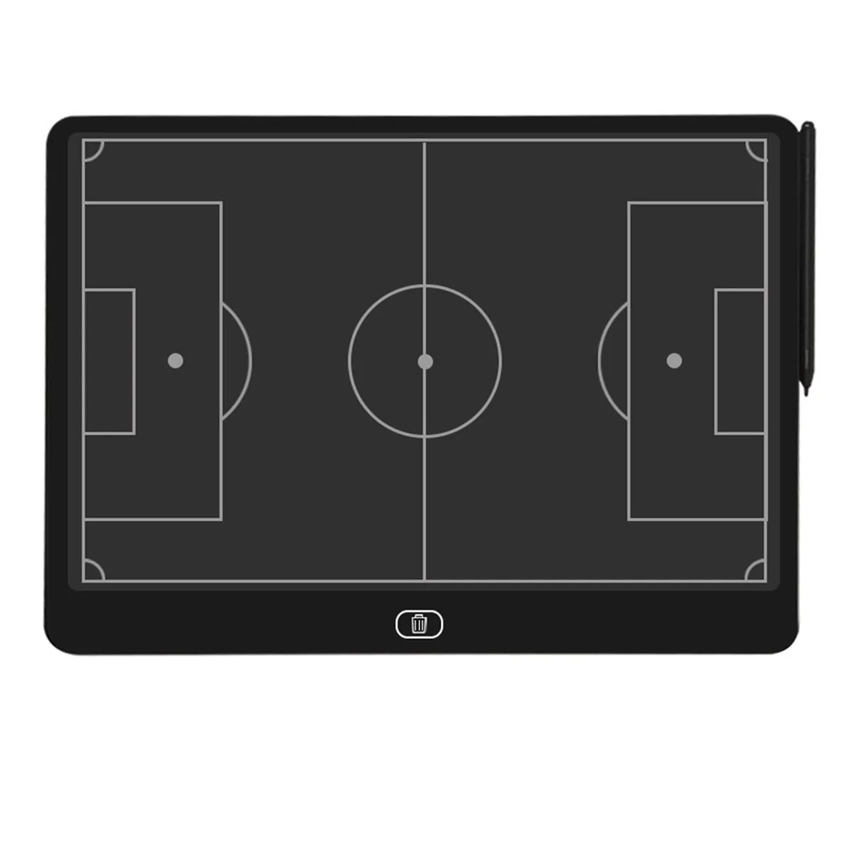 新しい電子サッカーコーチングボード、サッカー用ロック機能付き16インチLCDスクリーン戦略マーカーボード、水平サッカー