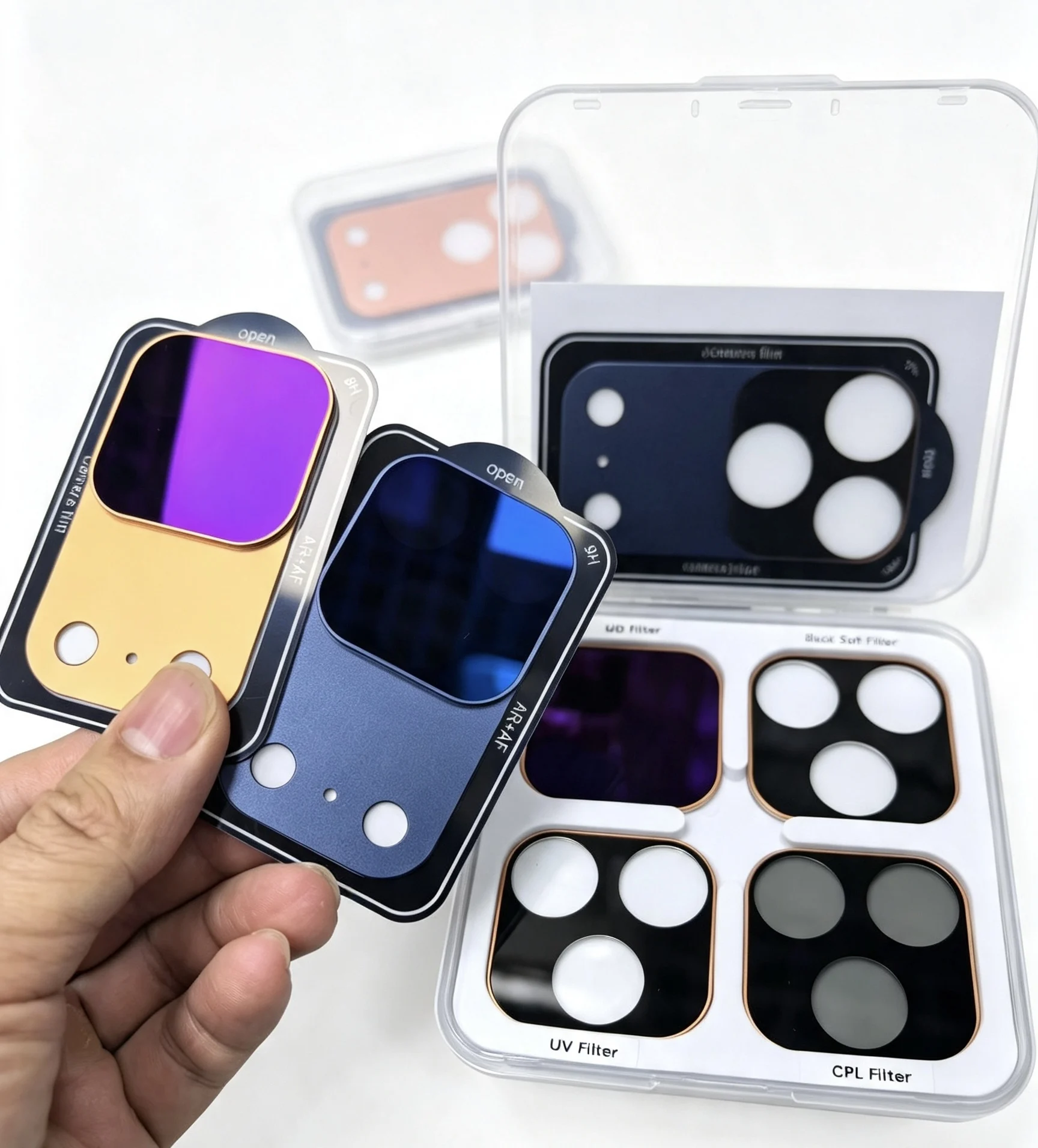 AR+AF Process ND 32 Filter Magnetic Armor HD Lens for iPhone 17 18 Pro Max 18 17Pro Ultra-Thin Camera Lens Protector Metal Frame