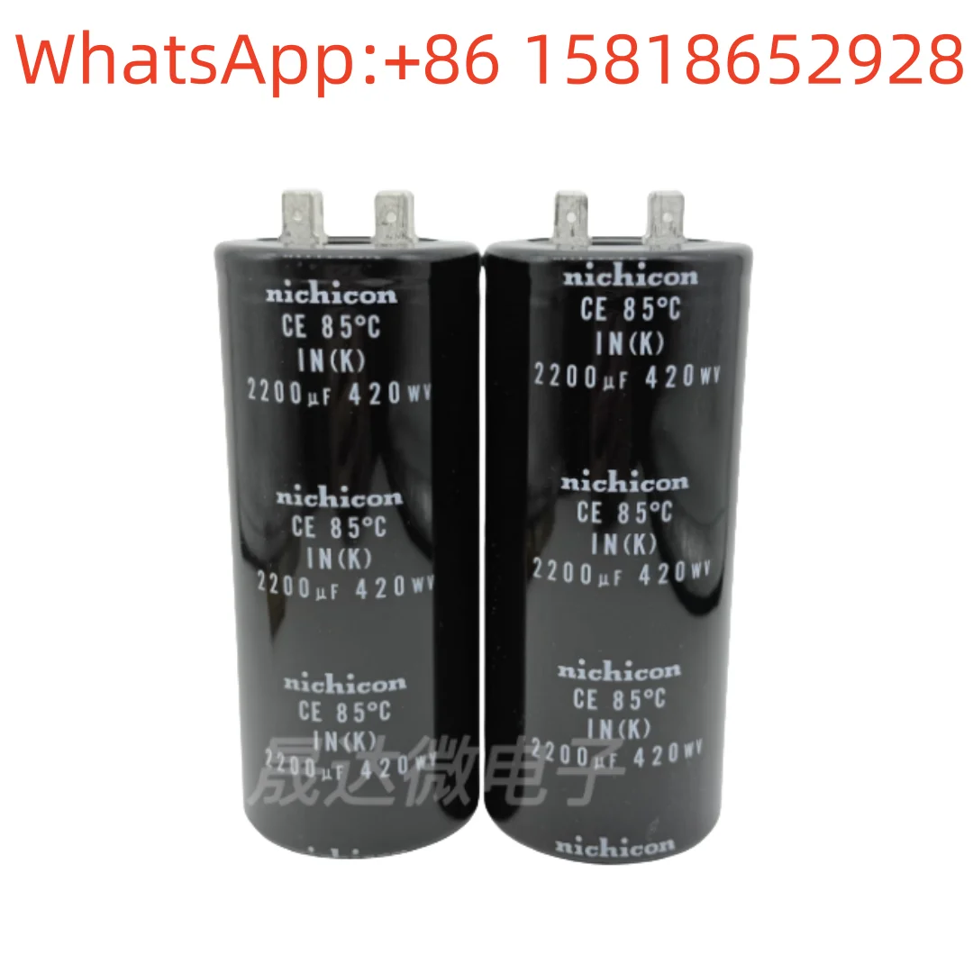 

1pcs 420V2200uf can replace 450V2200uf CE85°C brand new Nichicon INK insert pin inverter air conditioner