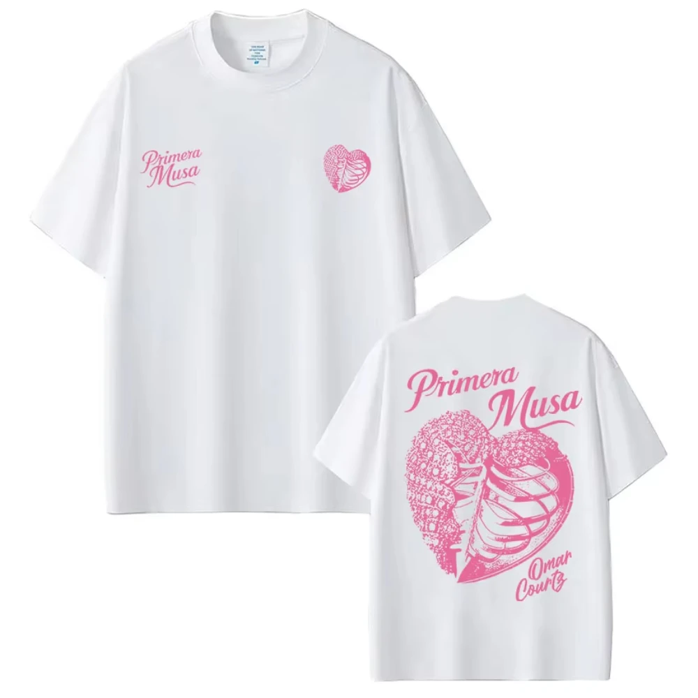 عمر كورتز بريميرا موسى ألبوم جولة ميرش تي شيرت الرجال النساء الهيب هوب موضة تي شيرت عادية القطن فضفاض تي شيرتات قصيرة الاكمام
