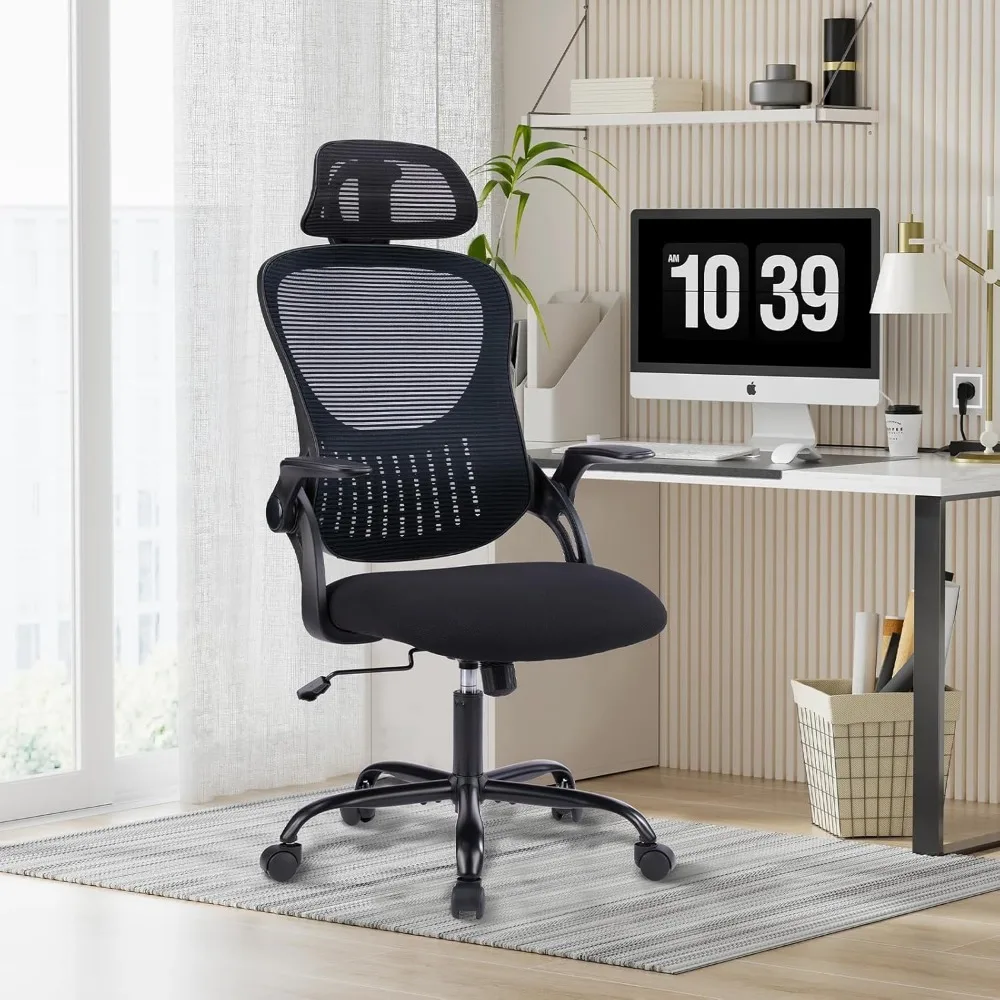 

Home Office Desk Chair, Ergonomic Mesh High Back Computer Chairs Height Adjustable Swivel Task Chairs, Office Chair