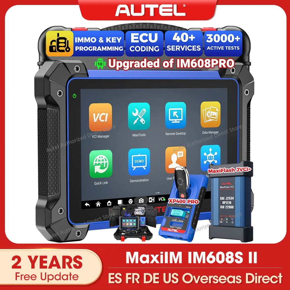 

Autel MaxiIM IM608S II Key Programmer Immobilizer All Systems Diagnostic Tools J2534 ECU Programming Active Test 2 Years Update