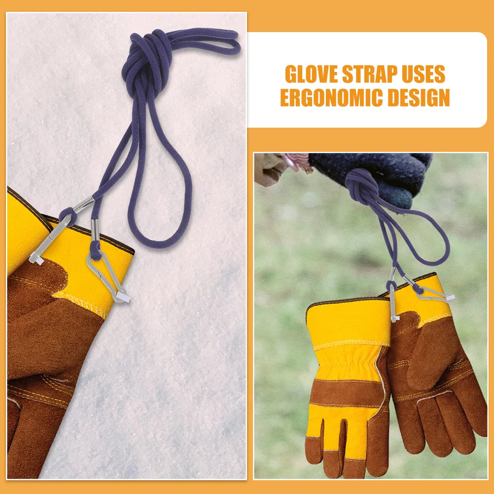 

3Pcs Portable Glove Leash for Anti-Lost Mitten Lanyard Lightweight Nylon Strap for Winter Gloves Secure Hold