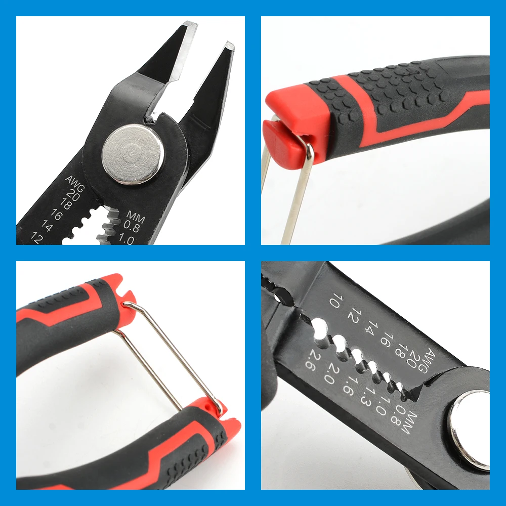 Multi-Functional Electrician Wire Stripper & Crimper Tool - Perfect For Peeling & Network Cabling