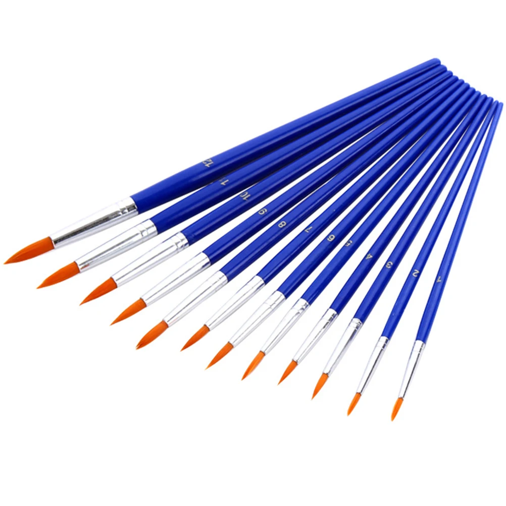 

12PCS Oil Paintbrushes Professional Watercolor Brushes Lightweight Travel Acrylic Gouache Painting Pen Kit Accessories Art