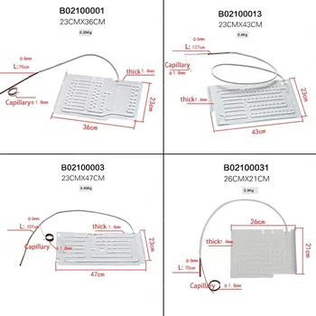 냉장고 증발기 플랫 플레이트 냉동고 냉각 플레이트 냉장고 증발기, 모세관 알루미늄 포함 