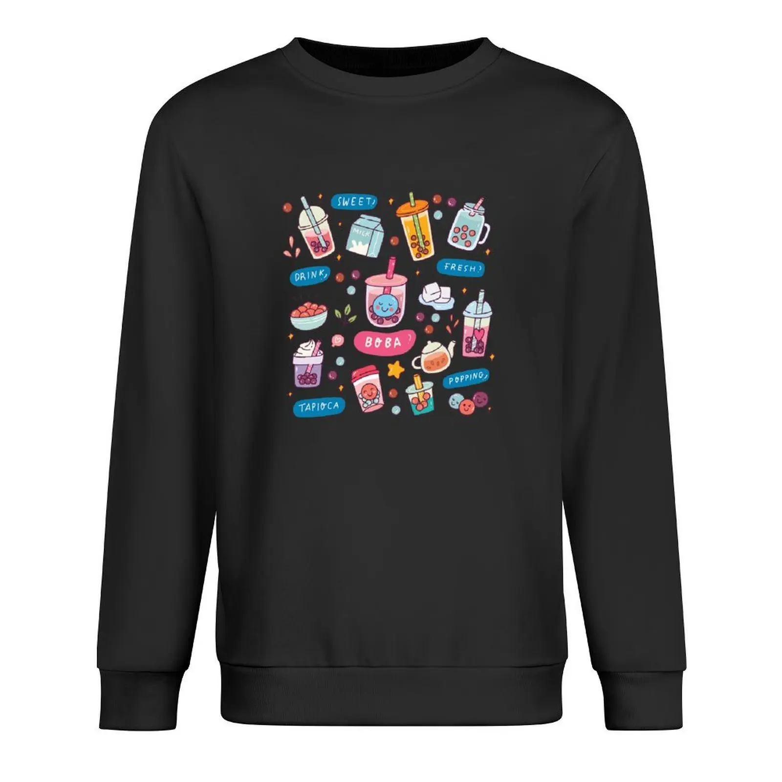 

Boba Tea Pullover blouse men clothes korean style clothes autumn jacket men new sweatshirt