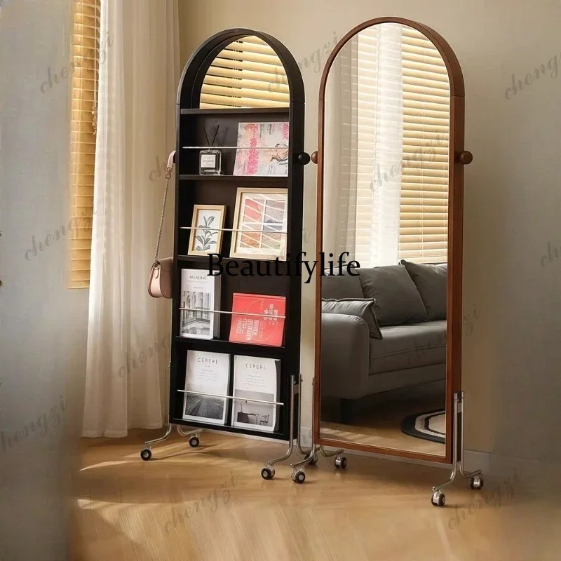 DD Living Room Mirrors Full Body Storage Bedroom Salon Apartments Floor Mirror Tall European Modern Miroir Sur Pied Furniture Ho
