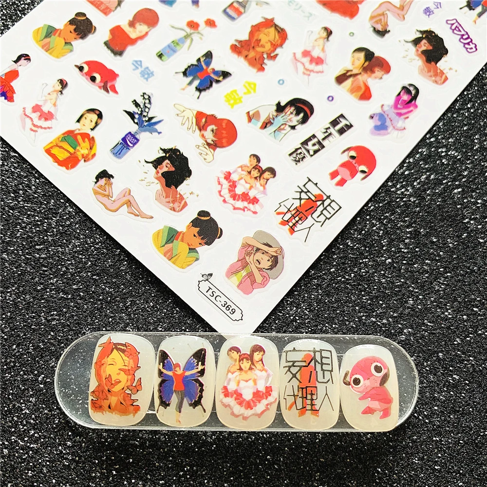 TSC series TSC-369 delusional agent series 3D Back glue Self-adhesive Nail sticker decoration tool Sliders For Nail Decals