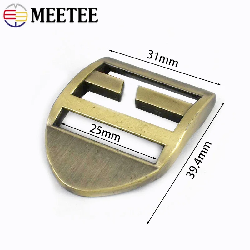 2/4/8/10Pcs 25mm 금속 가방 스트랩 버클 웨빙 백팩 벨트 트라이 글라이드 슬라이더 조절기 걸쇠 개 목걸이 링 후크 액세서리 썸네일 6