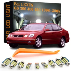 14pcs Canbus Car Accessories LED Interior Light For Lexus GS300 GS400 GS430 GS 300 400 430 1998-2005 No Error Auto Lamp Bulb Kit