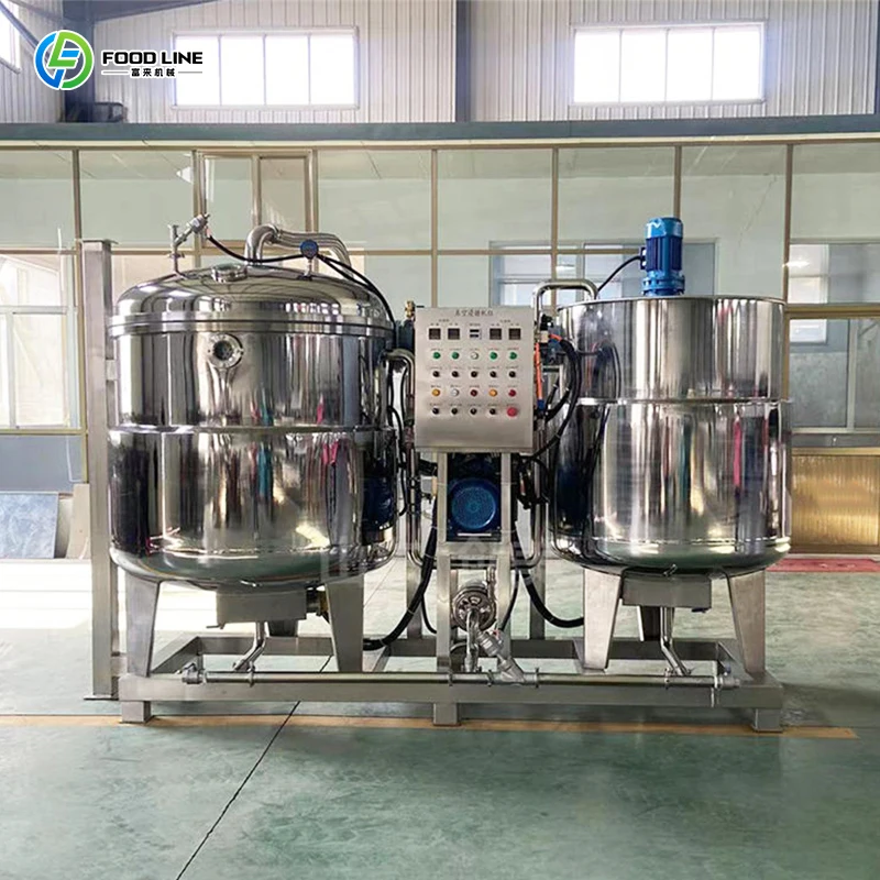 Industrial Vacuum Multi Functional Cooker Machine Mango Sugar Dipping Machine FL Customized