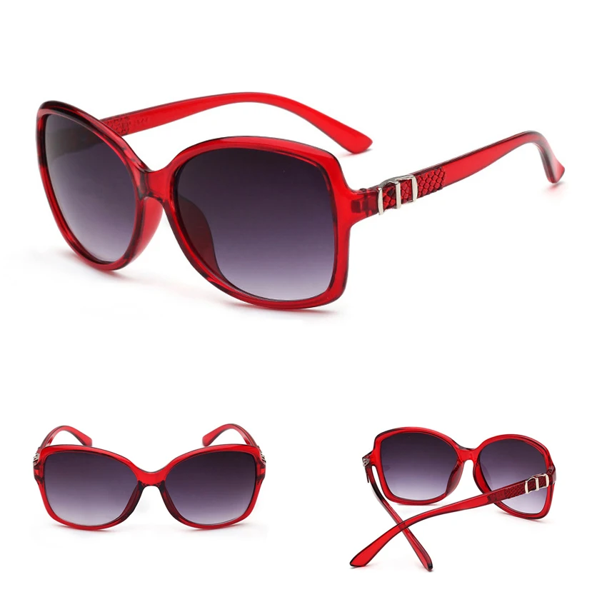 FOENIXSONG Oversized Sunglasses for Women Vintage Eyewear Retro Sun Glasses Oval Frame Cute Ladies Eyeglasses