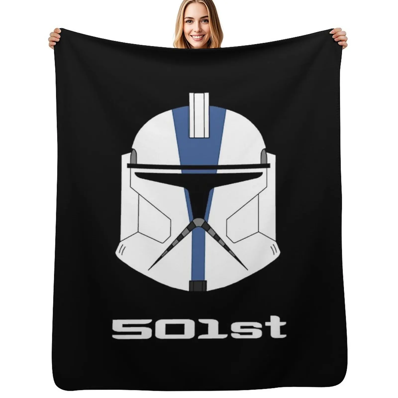 

501st Legion Phase I Throw Blanket Cute Plaid For Decorative Sofa Furrys Giant Sofa Blankets