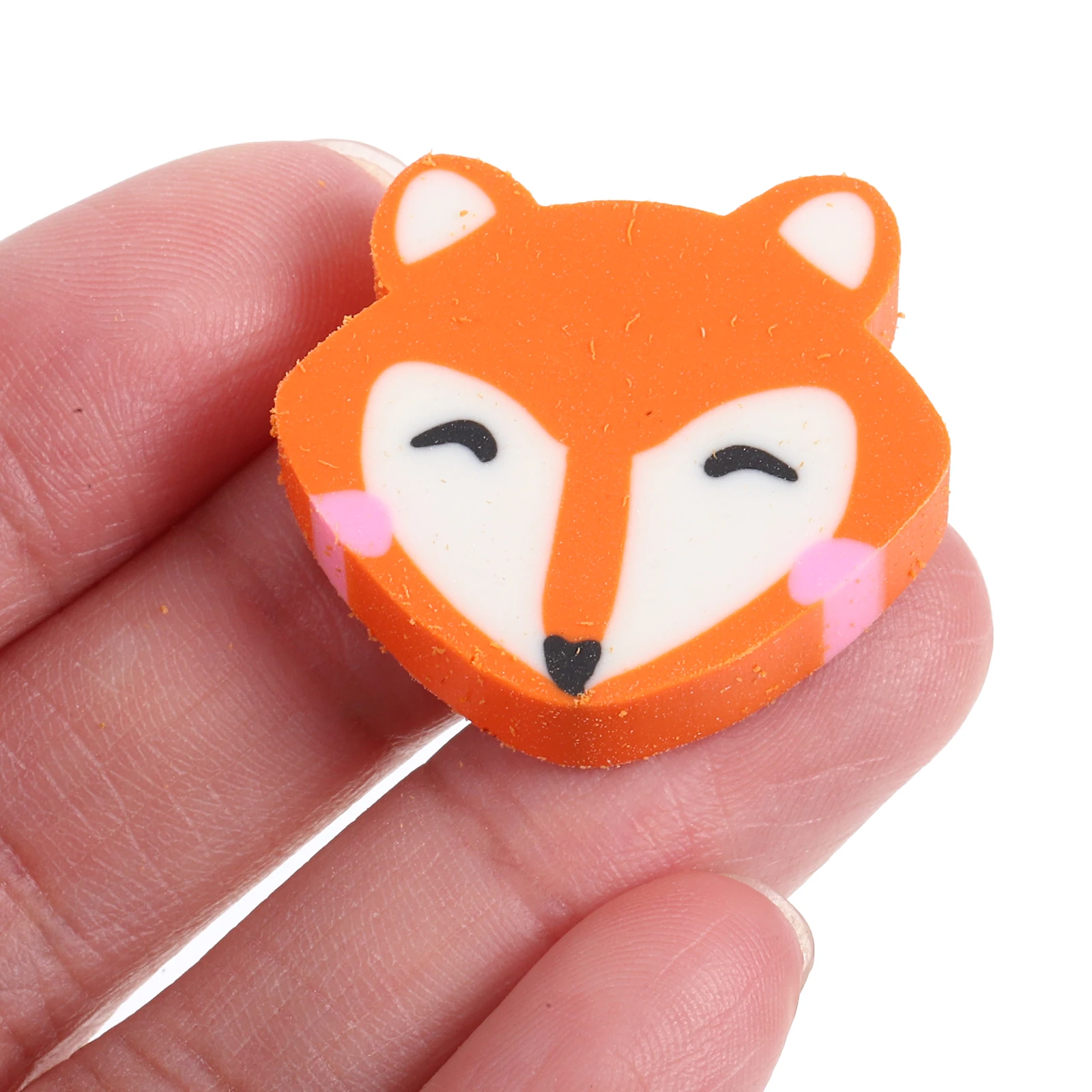 

50 Pcs Little Fox Eraser School Students Birthday Stationery Classroom Rewards Drawing Pencil Erasers Stationery Accessory