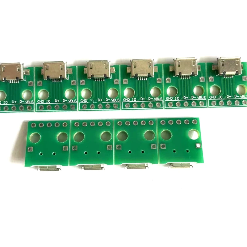 10PCS MICRO USB To DIP Adapter 5pin Female Connector B Type PCB Converter Breadboard Switch Board SMT Mother Seat