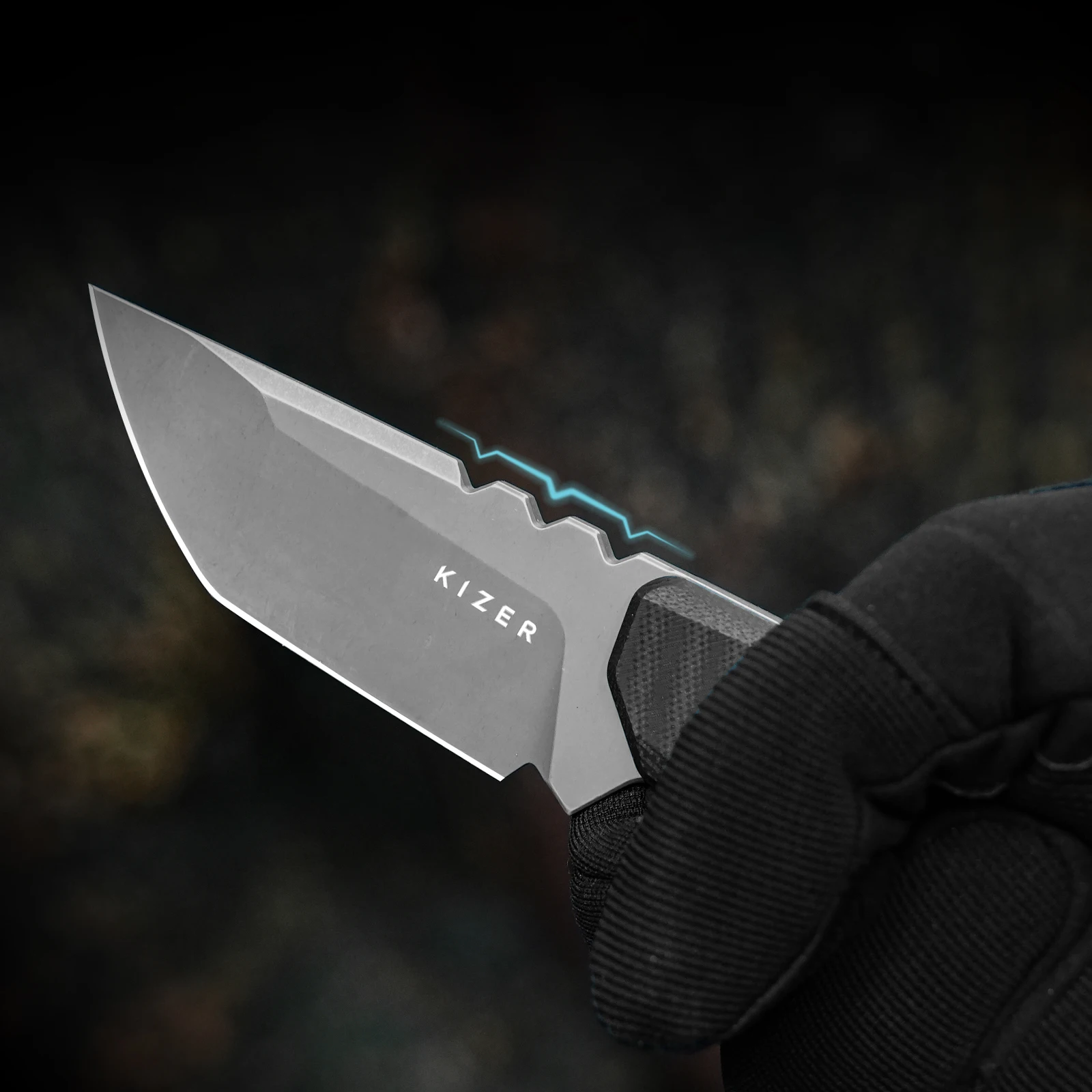 Kizer شفرة مثبتة سكين 1086A1/A2 كوارتز 2025 جديد G10 مقبض AEB-L شفرة فولاذية سكين ثابت للصيد