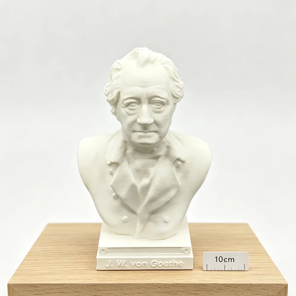 10cm/15cm/25cm Writer Goethe Imitation Gypsum Statue Models and Decorative Ornaments 3D Printed Bust Figurine Decoration Craft