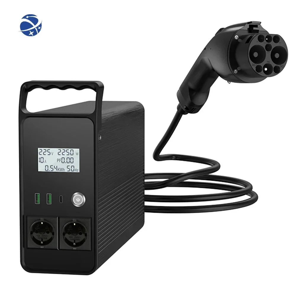 GBT 5kw With US/European socket V2L V2H Outdoor Power Supply Vehicle to Load Adapter Electric Vehicle Charging Equipment