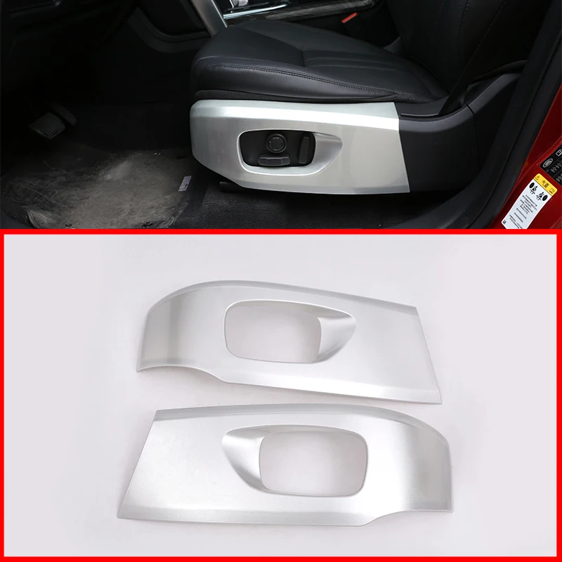 2 Pcs For Land Rover Discovery Sport 2015-2018 Car-Styling ABS Chrome Car Seat Side Cover Trim Accessories