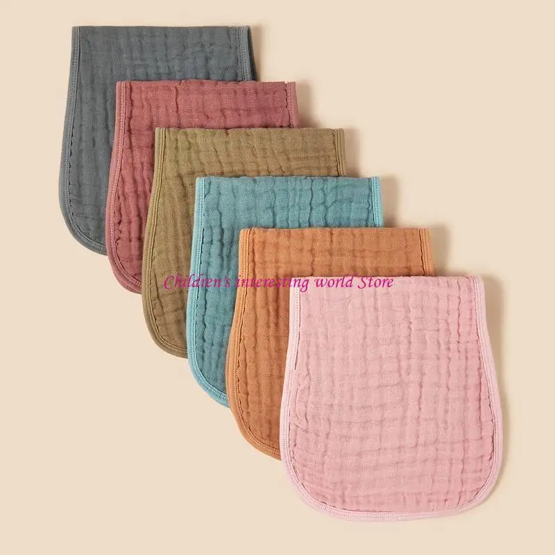 

Baby Burp Cloths с твердым цветом хлопчатобумаж