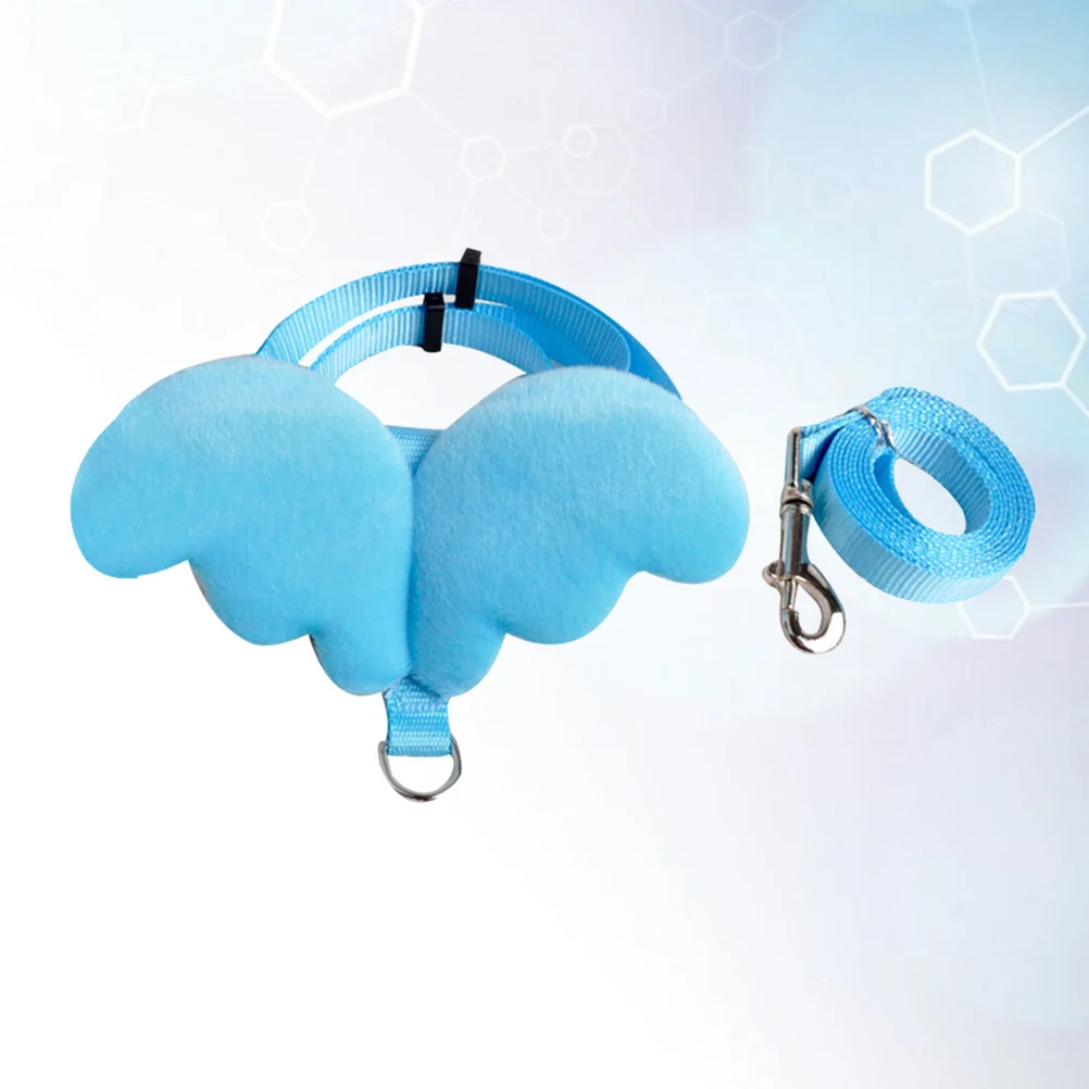 

Vest Harness Adjustable Breathable H-Shape Dog Cat Leash Training Lead For Small Pets Blue Training Lead Leash Size S