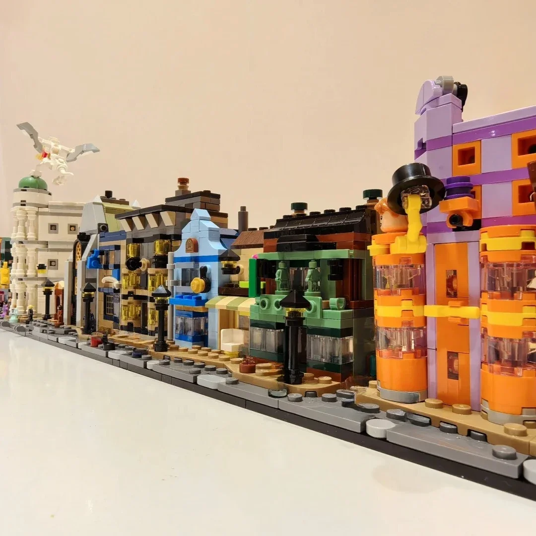2025 neue Alley Shop Bausteine Street View Architektur Ziegel Kinder Spielzeug für Kinder Geburtstag