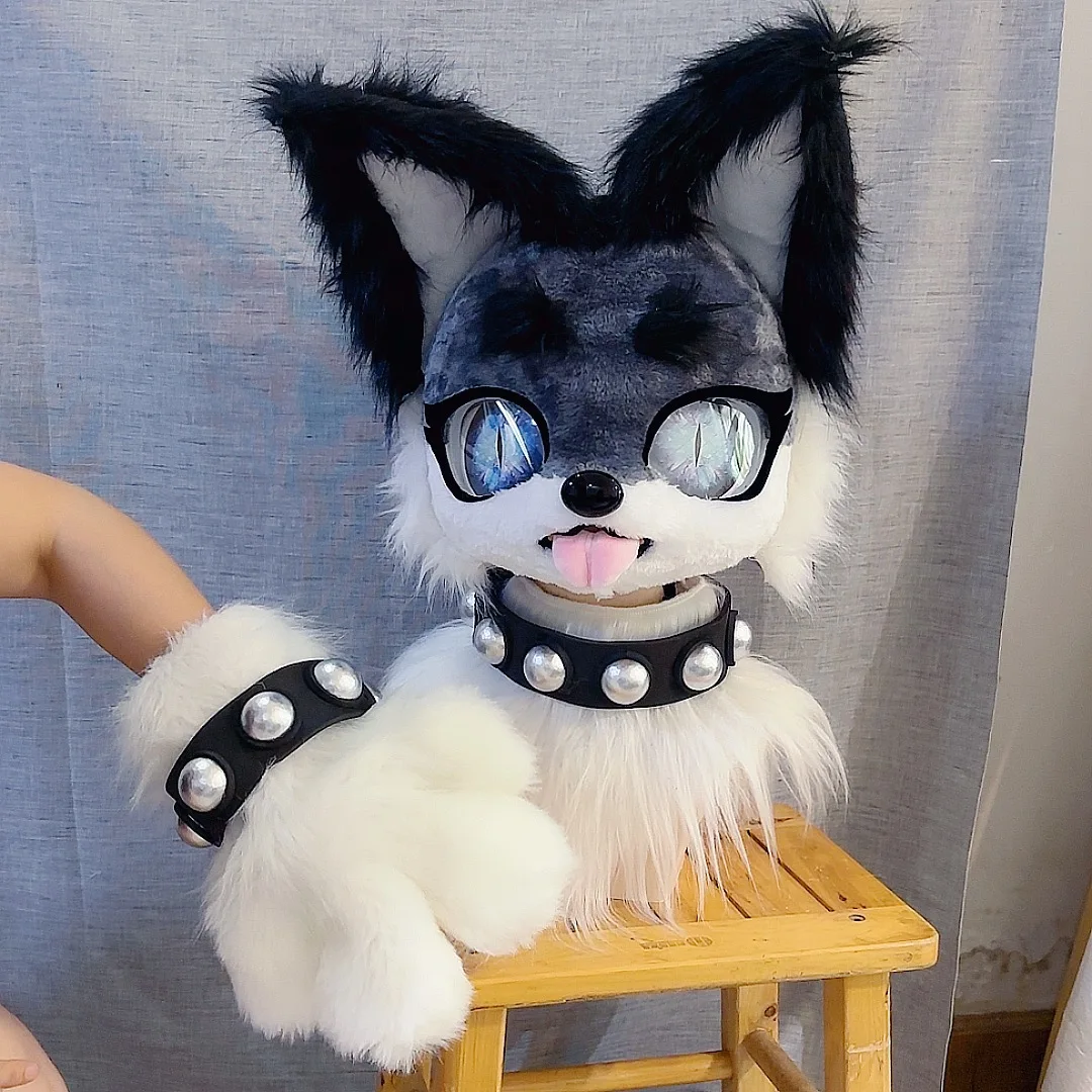 

Collar Bangles Fursuit Accessories Set Necklace Bracelet for Kig Kemono Realistic Fursuit DIY Accessories